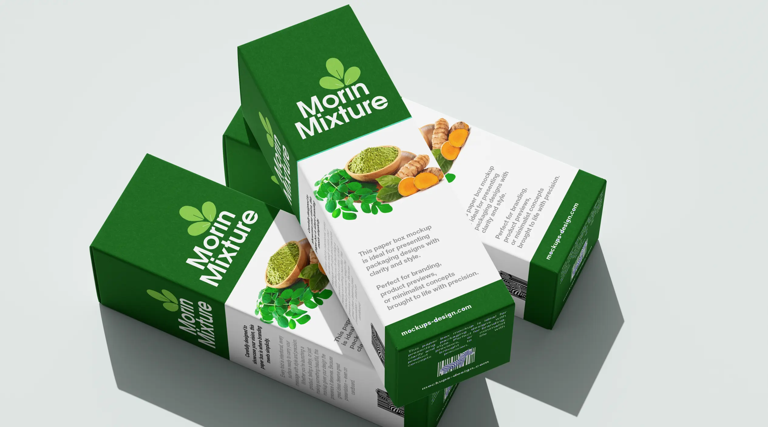 Branded custom packaging box with high-resolution label printing