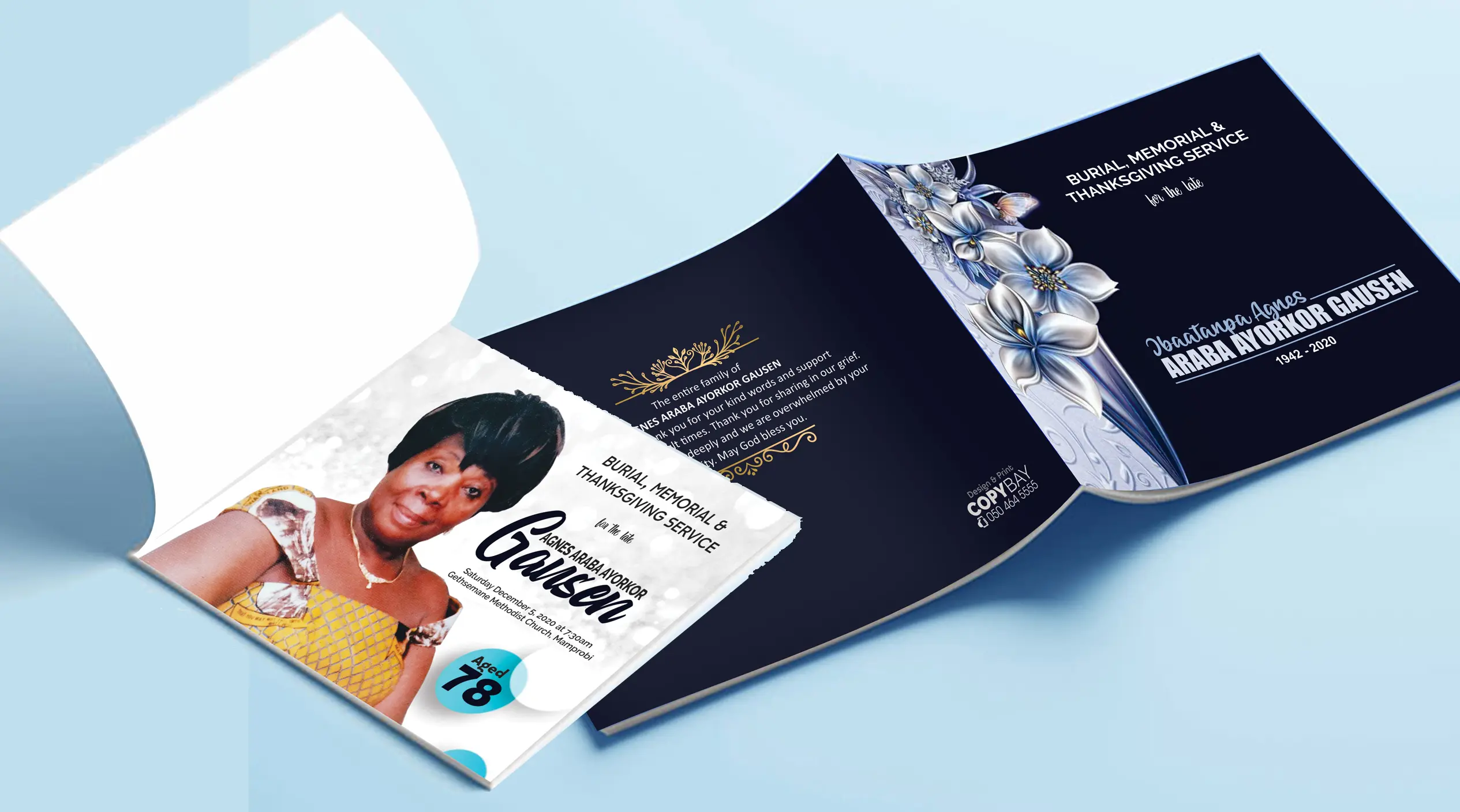 Full-color product packaging print displayed on a clean flatlay background